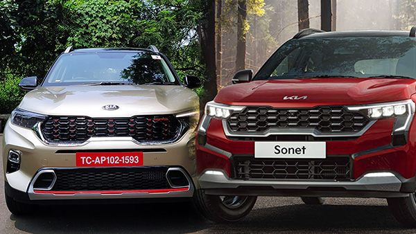Kia Sonet Old vs New Comparision