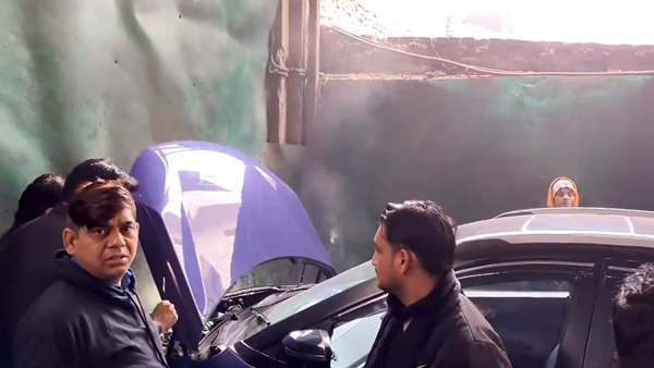 Tata Nexon Facelift Crashed At Dealership