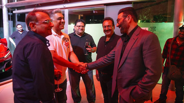 Sunny Deol Madhuri Dixit And Ram Kapoor Check Out Ferrari Purosangue SUV