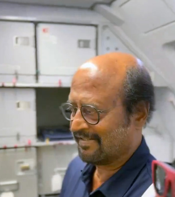 Superstar Rajinikanth Flies in Economy Class