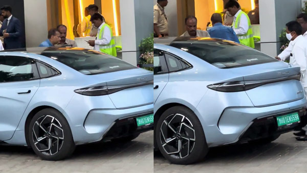 Anil Ambani spotted in BYD Seal Electric Sedan