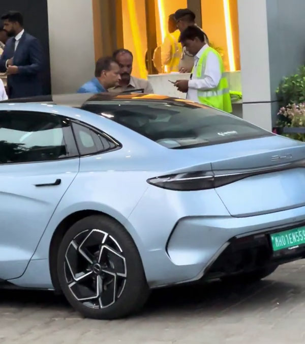 Anil Ambani spotted in BYD Seal Electric Sedan