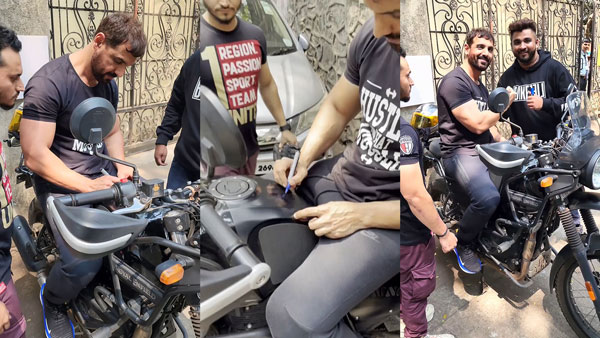 John Abraham Autographs Fans Royal Enfield Himalayan 411