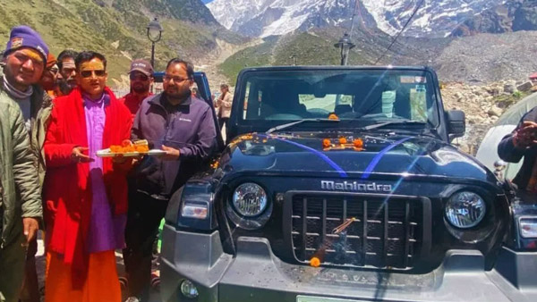 Mahindra Thar SUV Airdropped in Kedarnath