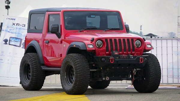 Mahindra thar with 37 inch tyres
