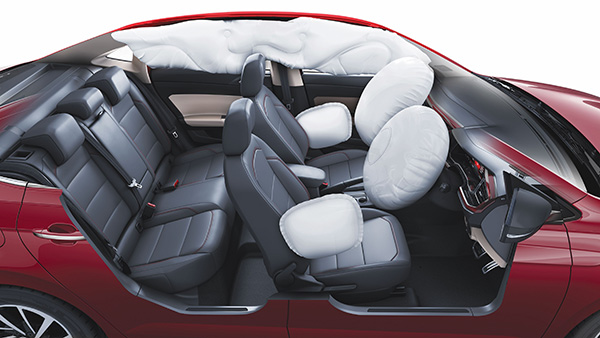 Volkswagen 6 Airbags Standard 5 Star model