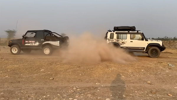 Maruti Jimny Vs Gypsy Tug of war Maruti Jimny Vs Gypsy Tug of war