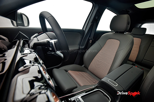 Mercedes EQA Reveiw front seat