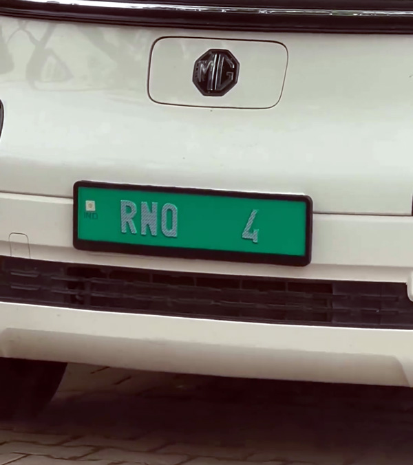 MG Comet EV 1 Crore VIP Number