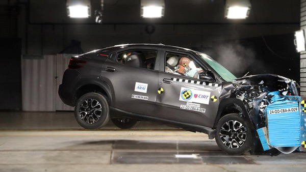 Citroen Basalt Bharat NCAP crash test
