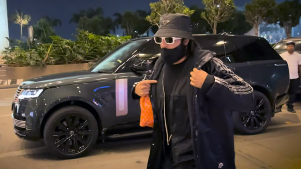 Ranveer singh spotted with range rover
