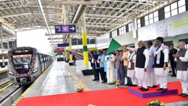 PM Modi inaugurates Bengaluru Yellow Line metro