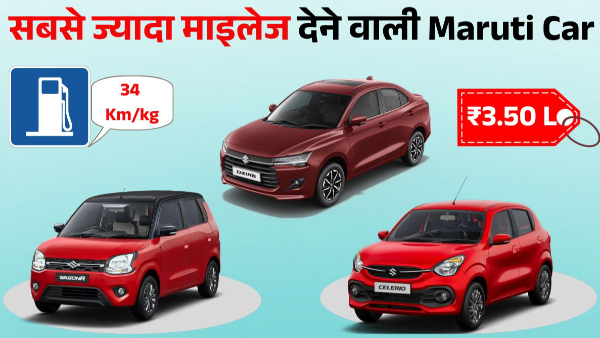 Best Mileage Maruti Suzuki Cars