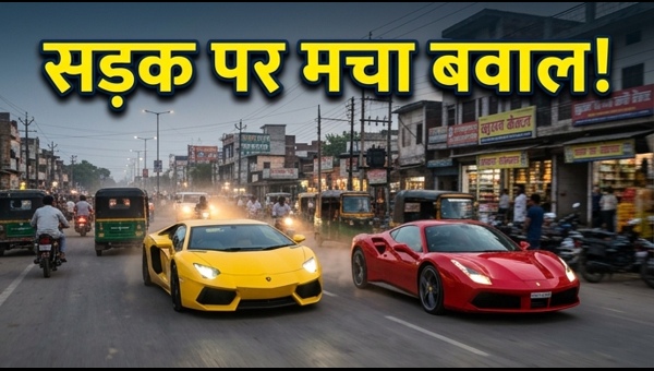 Lamborghini and Ferrari in Bareilly: Police Investigation After Viral Supercar Videos Spark Safety Concerns