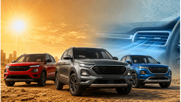 Best SUVs under 15 lakhs with cooling features to beat the 2026 heat: Ventilated seats, dual-zone AC, and UV-cut glass options for comfort Best SUVs under 15 lakhs with cooling features to beat the 2026 heat: Ventilated seats, dual-zone AC, and UV-cut glass options for comfort