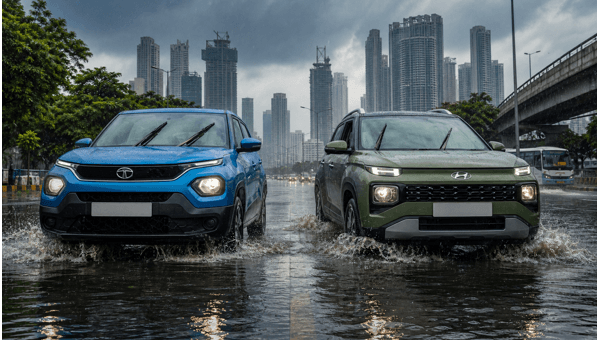 Tata Punch vs Hyundai Exter 2026: Best Micro-SUV for Monsoon Driving in Mumbai Tata Punch vs Hyundai Exter 2026: Best Micro-SUV for Monsoon Driving in Mumbai