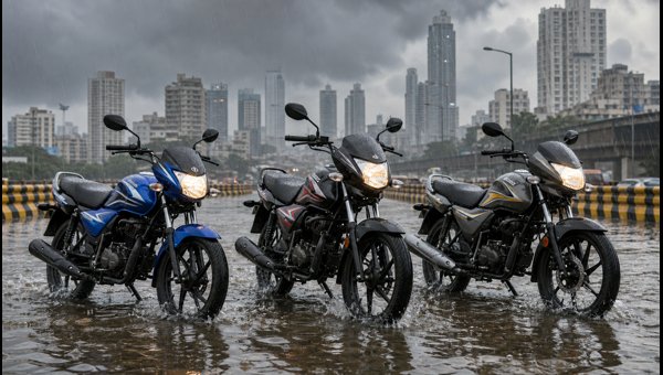 Best 100-110cc Budget Bikes for Mumbai Rains 2026: Safety Tips and Mileage Guide