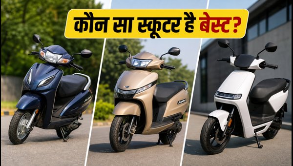 Activa vs Jupiter vs Ather Konarc: Which Scooter is Best Under 1 Lakh in 2026? Activa vs Jupiter vs Ather Konarc: Which Scooter is Best Under 1 Lakh in 2026?