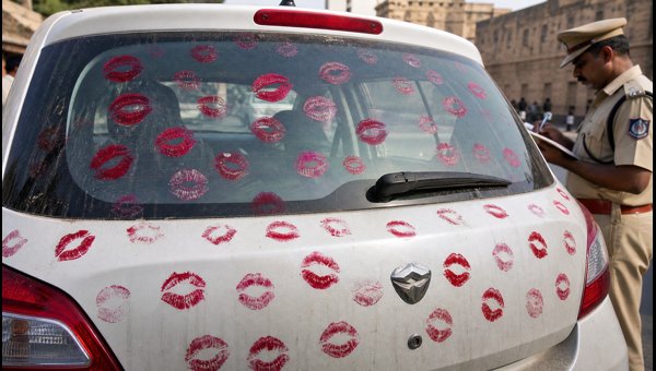 Gwalior 3400 Kisses Car Viral Incident: Police Action, Fines, and Legal Rules Explained (2026)