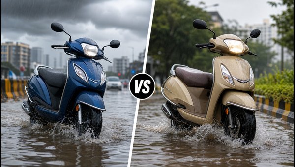 Honda Activa vs TVS Jupiter: Which Scooter is Safer for Monsoon 2026 Riding and Waterlogging?