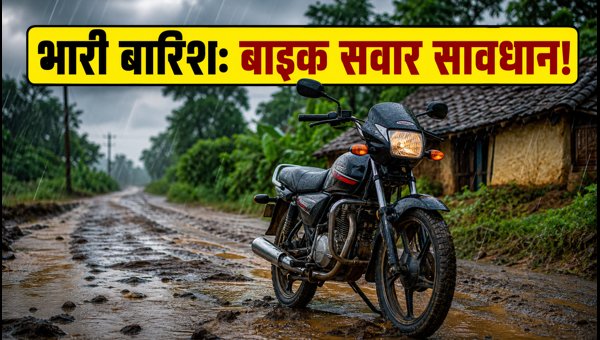 IMD Heavy Rain Alert 2026: Essential Bike Safety Tips for Wet Roads and Rural Travel Guide