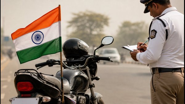 Independence Day Bike Flag Rules 2026: How to Avoid Traffic Fines and Legal Action on 15 August Independence Day Bike Flag Rules 2026: How to Avoid Traffic Fines and Legal Action on 15 August