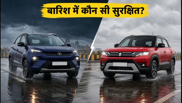 Tata Nexon vs Maruti Brezza 2026: Best SUV for Rainy Season Safety and Performance Comparison