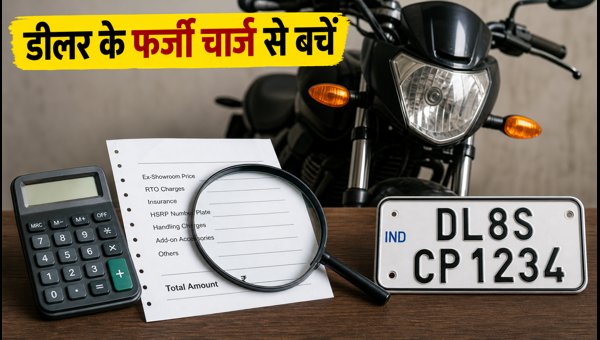 Avoid Illegal Bike Dealer Charges 2026: HSRP and Handling Fees Guide for 100cc Buyers