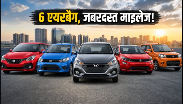 Best Mileage Cars Under 10 Lakhs with 6 Airbags: Compare Running Costs and EMI for 2026 Models