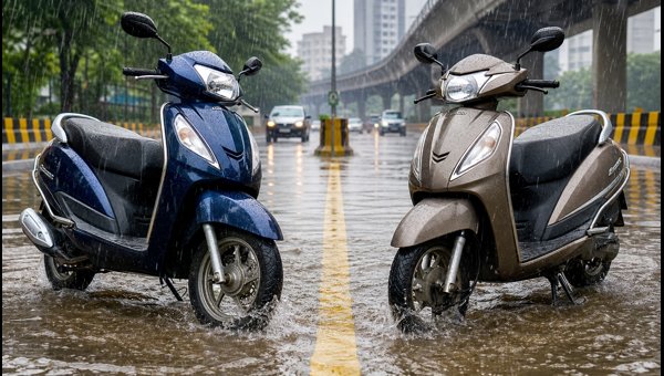 Honda Activa vs TVS Jupiter: Best Scooter for Mumbai Rain & Waterlogging (2026 Price Guide) Honda Activa vs TVS Jupiter: Best Scooter for Mumbai Rain & Waterlogging (2026 Price Guide)