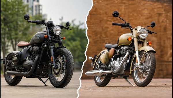 Jawa 42 Bobber vs Royal Enfield Classic 350 Comparison 2026: Price, Mileage, and Features Explained Jawa 42 Bobber vs Royal Enfield Classic 350 Comparison 2026: Price, Mileage, and Features Explained