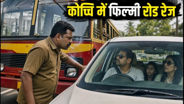 Kochi Road Rage Incident: Bus Employee Harasses NRI Family, Viral Video Sparks Legal Action (2026) Kochi Road Rage Incident: Bus Employee Harasses NRI Family, Viral Video Sparks Legal Action (2026)
