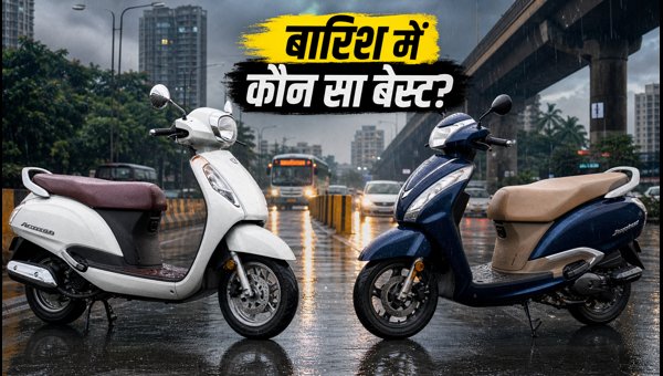 Suzuki Access 125 vs TVS Jupiter 125: Which Scooter is Best for Rainy Weather and Daily Commute? Suzuki Access 125 vs TVS Jupiter 125: Which Scooter is Best for Rainy Weather and Daily Commute?