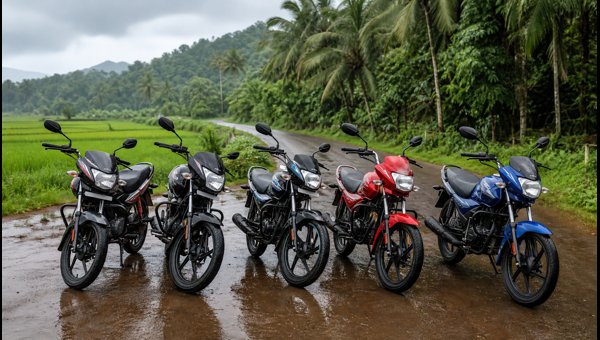 100cc Bikes for Rainy Season: Top 5 Durable Models for Dussehra Delivery and Rural Roads 2026