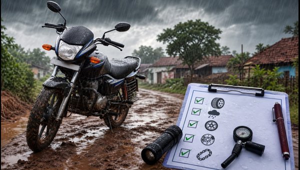 UP-Bihar Rain Alert: Essential Bike Safety Tips for Riding in Heavy Rain and Waterlogged Roads 2026