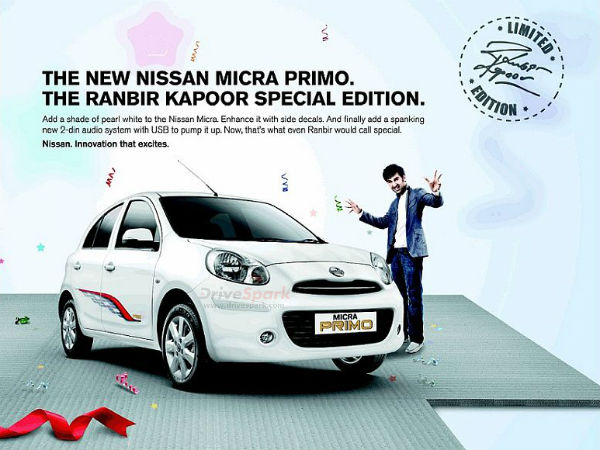 Nissan Micra Primo Ranbir Kapoor Edition
