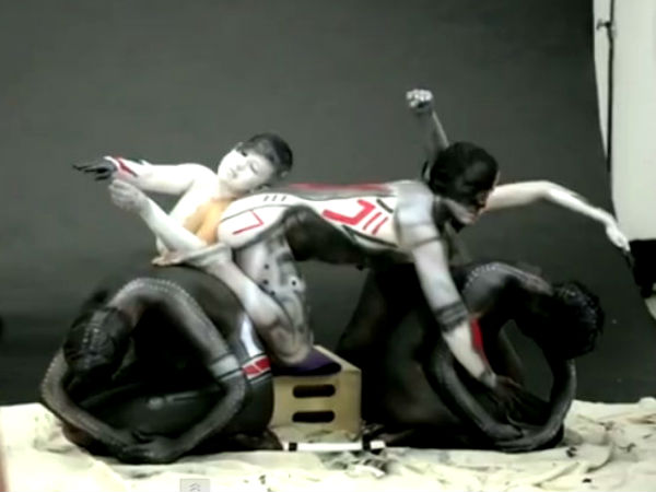 Naked Human Body Motorcycles