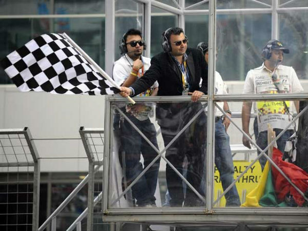 Celebrities At Formula One Indian GP