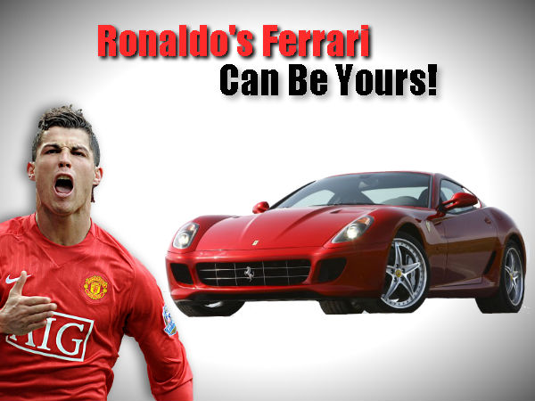 Christiano Ronaldo's Crashed Ferrari