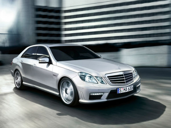 Mercedes-Benz E-Class Pulled By Donkeys