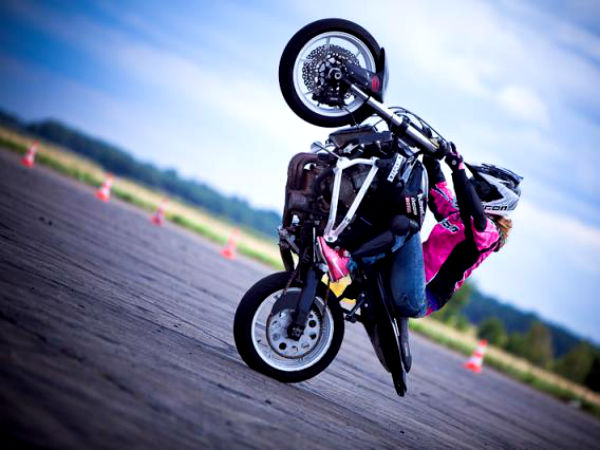 World's First Female Professional Stunt Biker