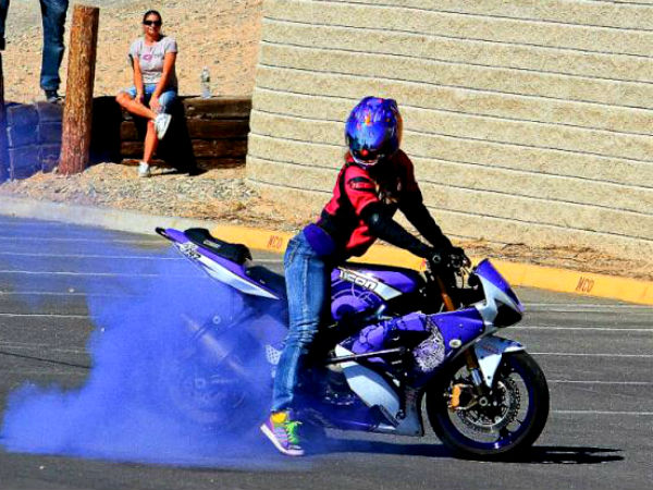 World's First Female Professional Stunt Biker