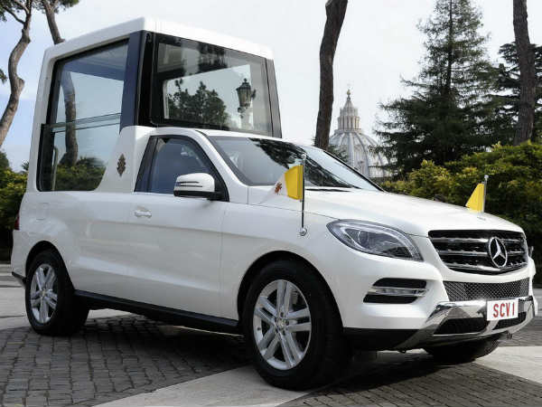 New Mercedes Popemobile