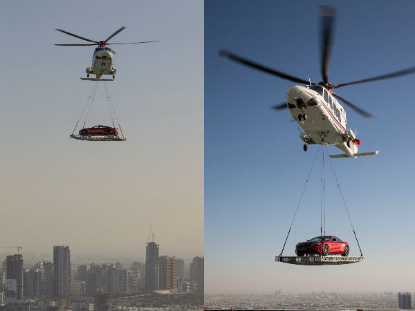 Vanquish On Burj Al Arab Helipad