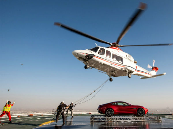 Vanquish On Burj Al Arab Helipad