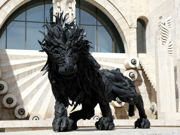 Yong Ho Ji's Recycled Tyre Sculptures