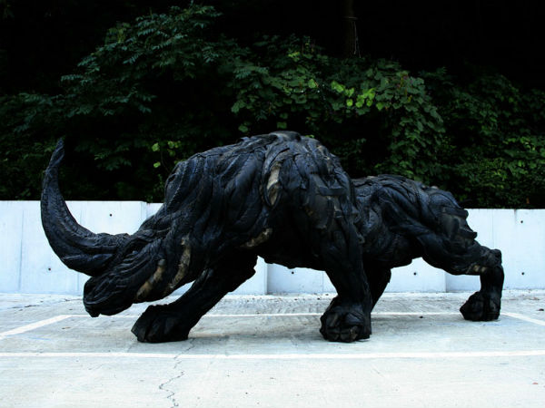 Yong Ho Ji's Recycled Tyre Sculptures