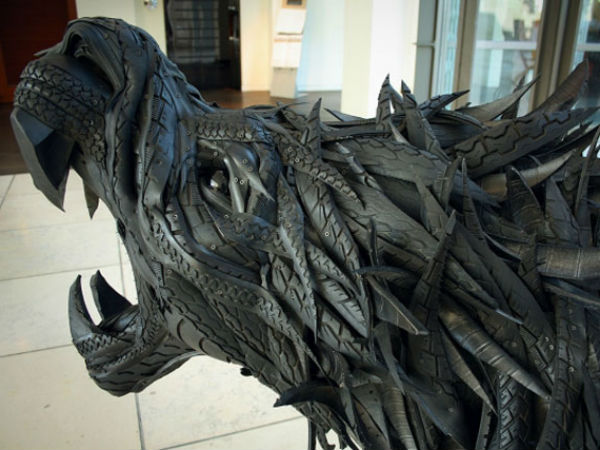 Yong Ho Ji's Recycled Tyre Sculptures