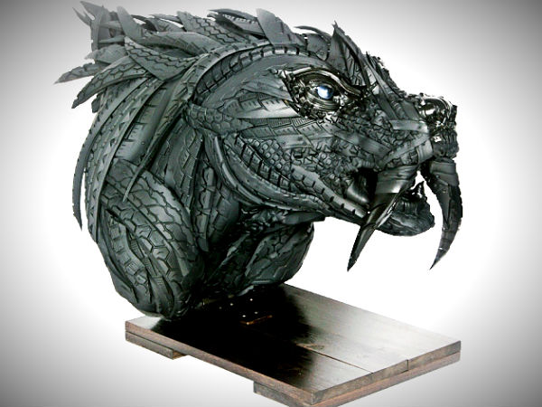 Yong Ho Ji's Recycled Tyre Sculptures
