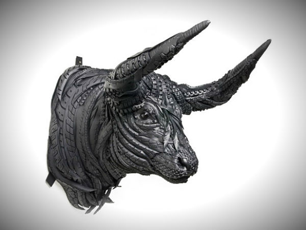 Yong Ho Ji's Recycled Tyre Sculptures